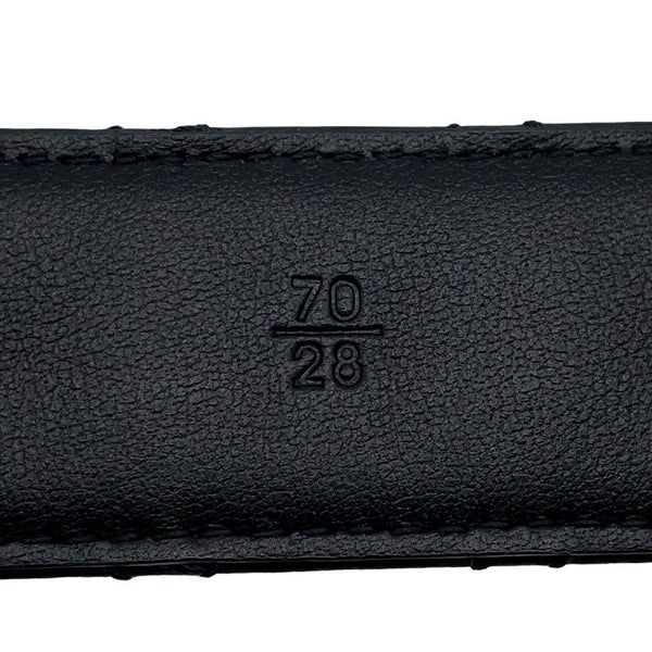 シャネル ベルト ココマーク ロゴ レザー B25 V サイズ70 CHANEL 黒