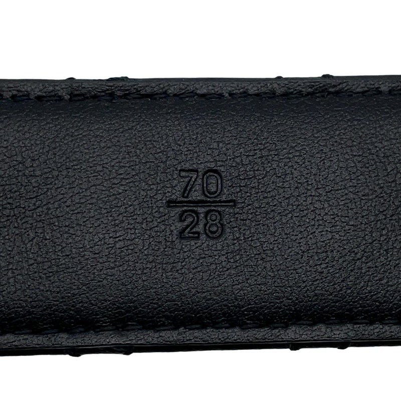 シャネル ベルト ココマーク ロゴ レザー B25 V サイズ70 CHANEL 黒