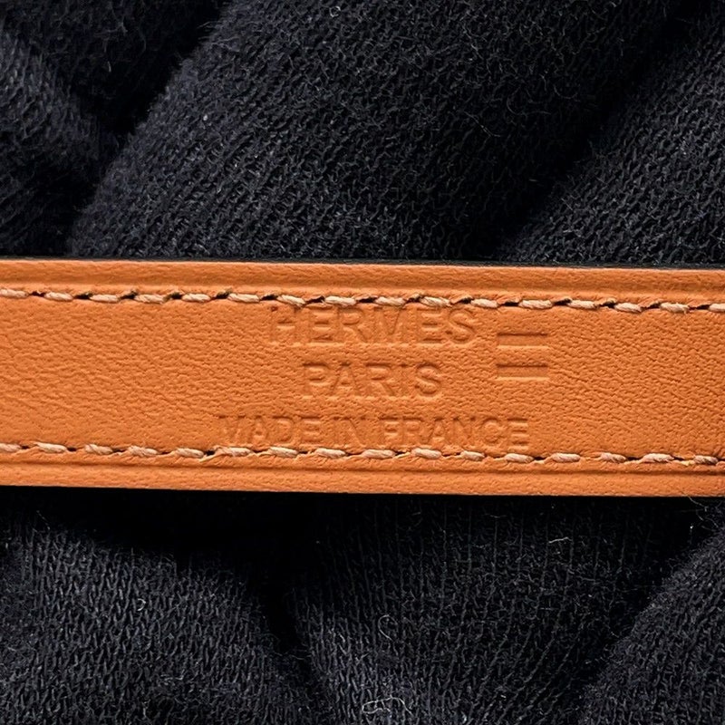 エルメス ブレスレット ケリー ドゥブルトゥール ブラック/シルバー金具 リザード B刻印 サイズT3黒