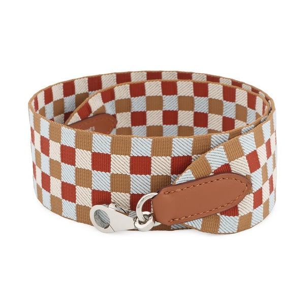 エルメス バンドリエール サングル マキシ・カドリーユ チャイ/ナタ/ブループリュム/ゴールド/シルバー金具 キャンバス/スイフト U刻印