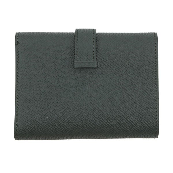 エルメス 三つ折り財布 ベアン コンビネ ヴェールフォンセ/ゴールド金具 エプソン K刻印 財布