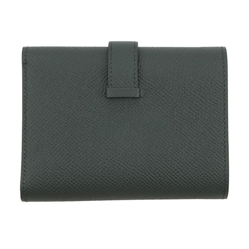 エルメス 三つ折り財布 ベアン コンビネ ヴェールフォンセ/ゴールド金具 エプソン K刻印 財布