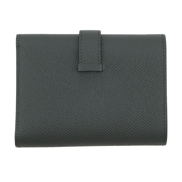 エルメス 三つ折り財布 ベアン コンビネ ヴェールフォンセ/ゴールド金具 エプソン K刻印 財布