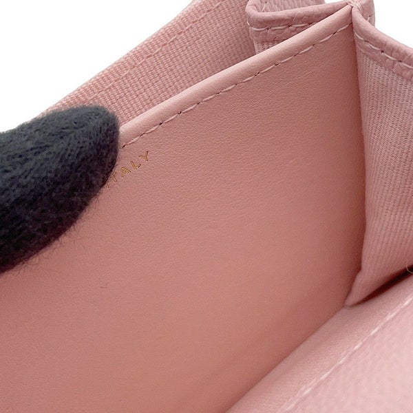 シャネル ミニチェーンウォレット カードケース マトラッセ キャビアスキン AP0238 CHANEL 財布