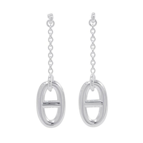 エルメス ピアス シェーヌダンクル ファランドール ピアス MM Earrings SV925シルバー HERMES ジュエリー