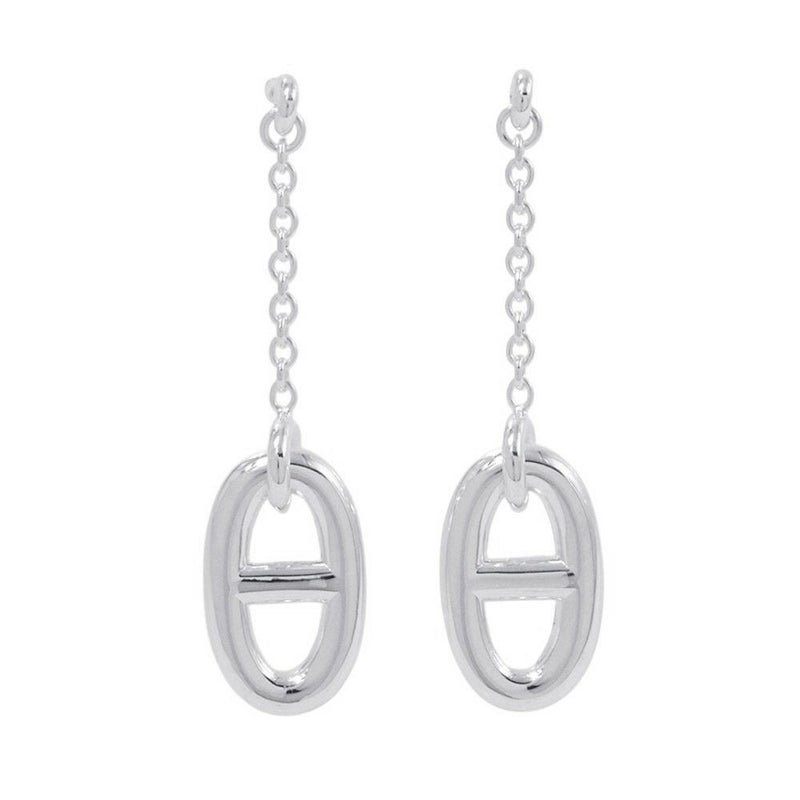 エルメス ピアス シェーヌダンクル ファランドール ピアス MM Earrings SV925シルバー HERMES ジュエリー