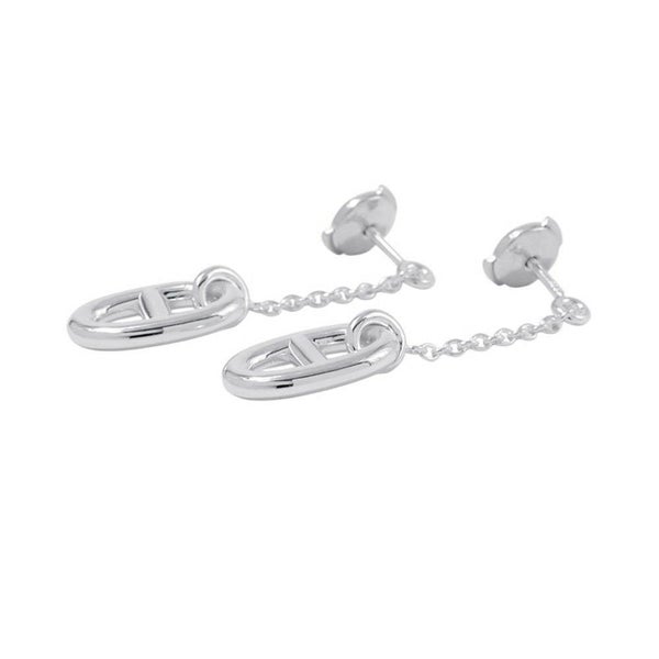 エルメス ピアス シェーヌダンクル ファランドール ピアス MM Earrings SV925シルバー HERMES ジュエリー