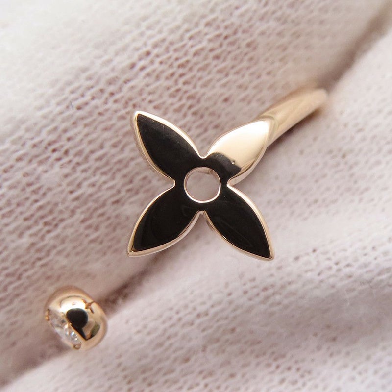 ルイヴィトン リング バーグ モノグラム イディール ダイヤモンド 3P 計約0.10ct K18PG/K18YG/K18WG サイズ51 Q9F15E 指輪