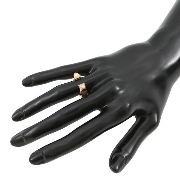 エルメス リング アテナ ドゥブル クルー エトゥープ/ピンクゴールド金具 ヴォーマダム サイズ51 HERMES 指輪