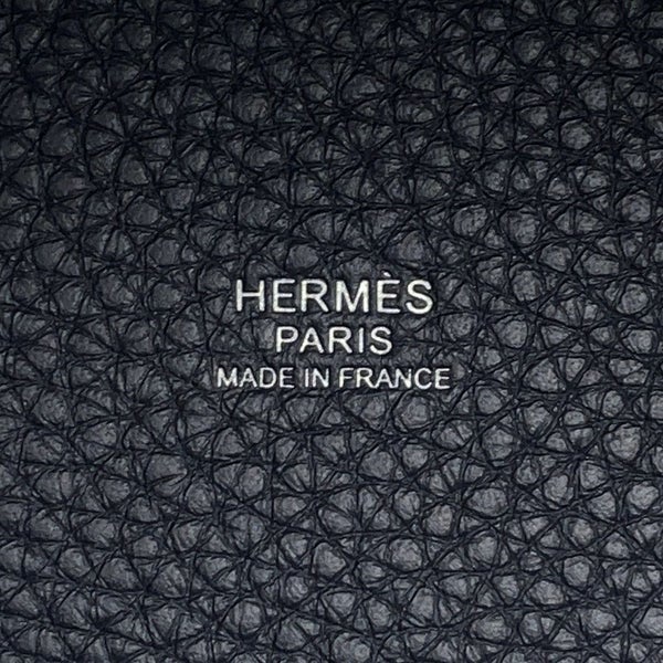 エルメス ハンドバッグ ピコタンロックPM ブルーニュイ/シルバー金具 トリヨンクレマンス K刻印