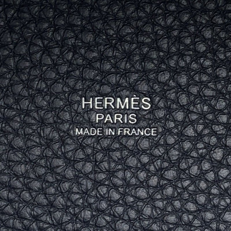 エルメス ハンドバッグ ピコタンロックPM ブルーニュイ/シルバー金具 トリヨンクレマンス K刻印