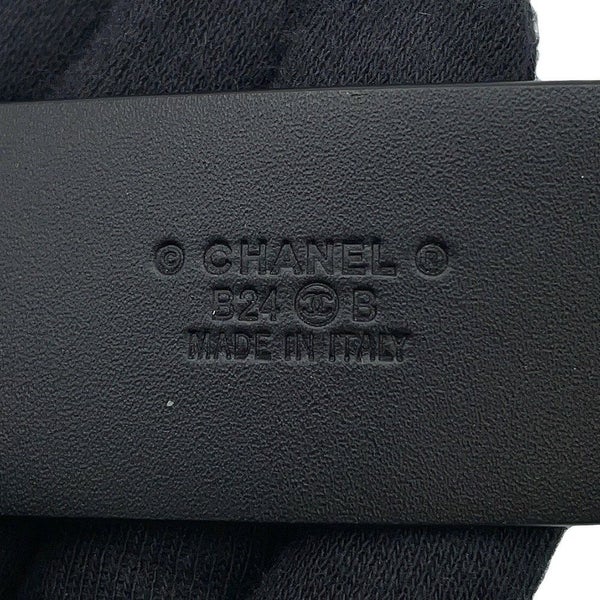 シャネル べルト ココマーク エナメル レザー サイズ75 B24 B CHANEL 黒