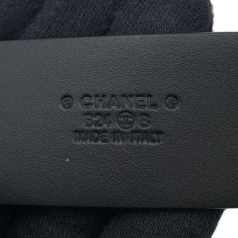 シャネル べルト ココマーク エナメル レザー サイズ75 B24 B CHANEL 黒