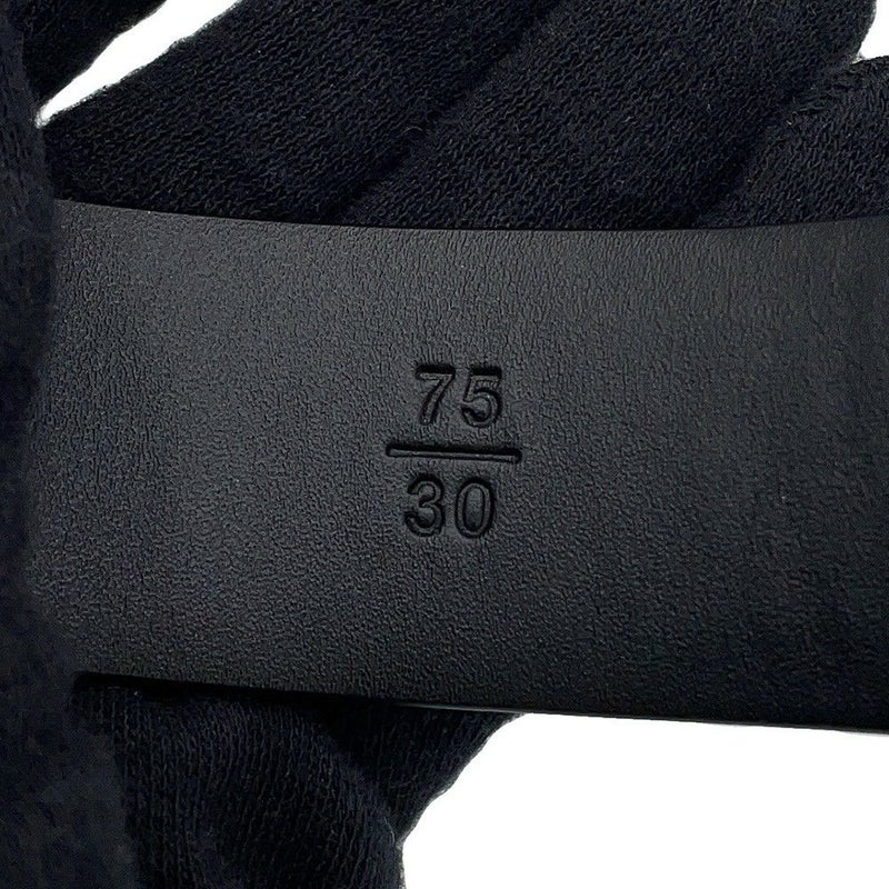 シャネル べルト ココマーク エナメル レザー サイズ75 B24 B CHANEL 黒