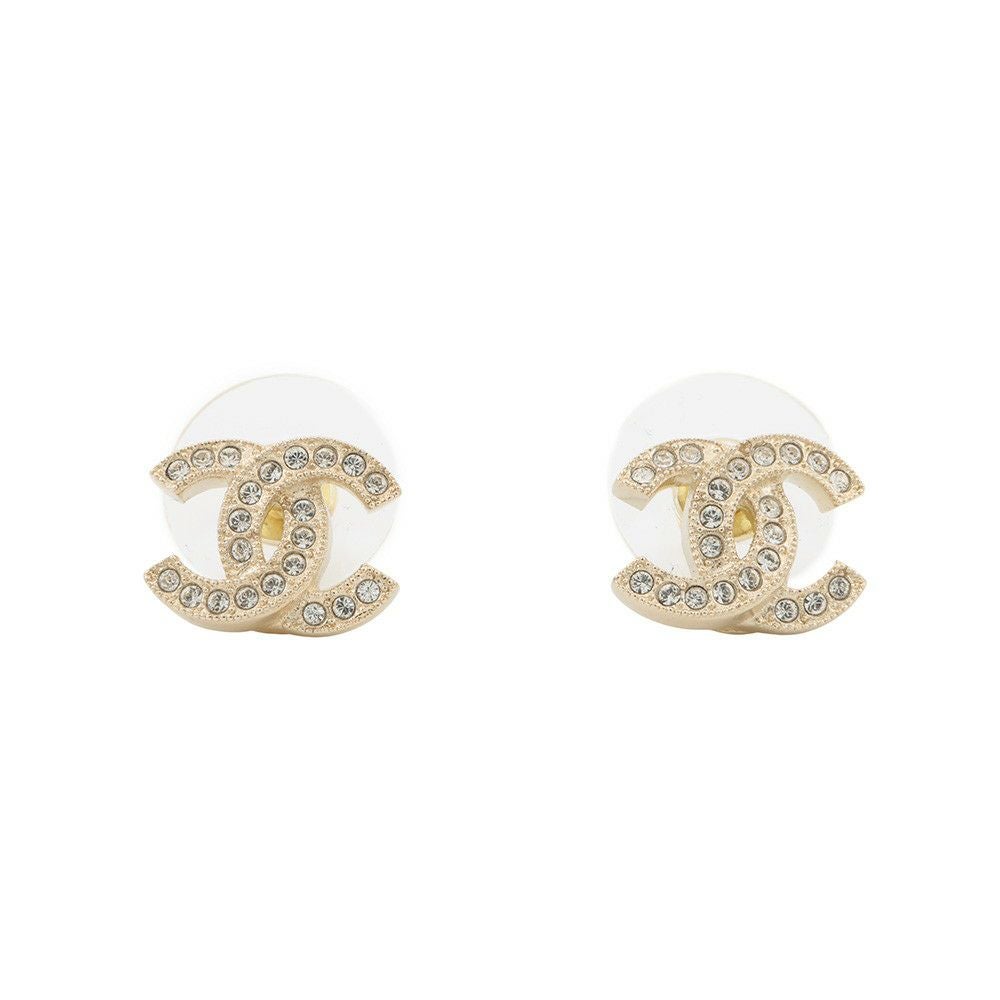 シャネル ピアス ココマーク ラインストーン F25V A88429 CHANEL