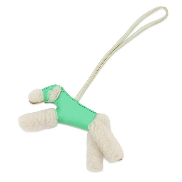 エルメス バッグチャーム バディ ヴェールコミック/ヴェールフィズ ラムスキン/ムートン U刻印