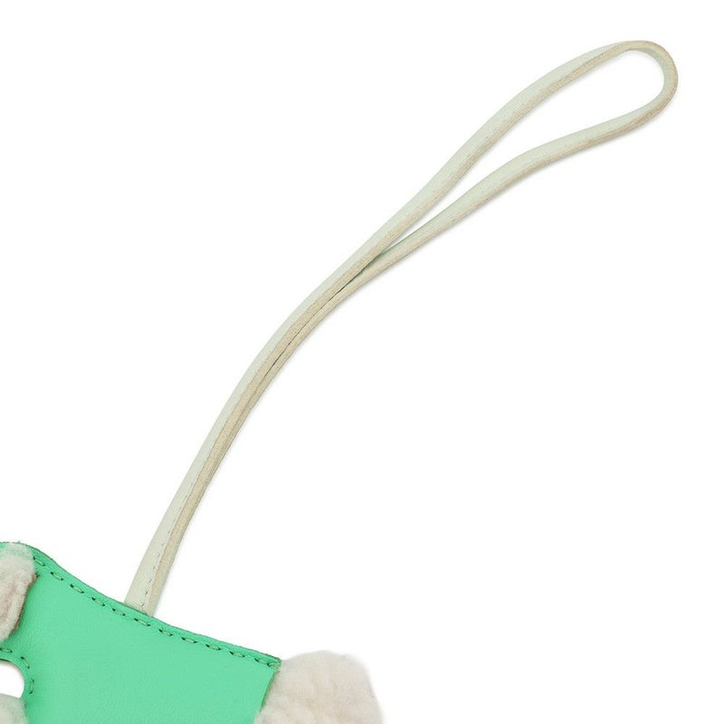 エルメス バッグチャーム バディ ヴェールコミック/ヴェールフィズ ラムスキン/ムートン U刻印