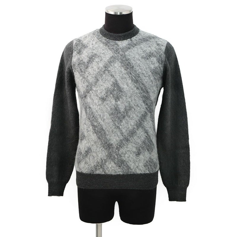 フェンディ ニット ズッカ クルーネック セーター ウール メンズサイズ46 FZX091 FENDI トップス