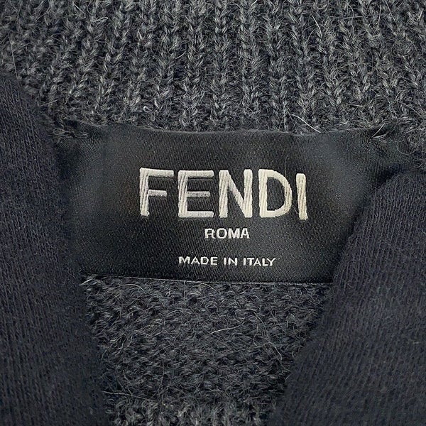 フェンディ ニット ズッカ クルーネック セーター ウール メンズサイズ46 FZX091 FENDI トップス