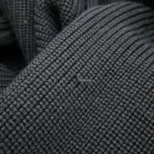 モンクレール ダウンジャケット トリコロール ニット切り替え メンズサイズM E20919416600 MONCLER 黒