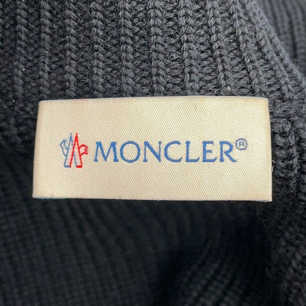 モンクレール ダウンジャケット トリコロール ニット切り替え メンズサイズM E20919416600 MONCLER 黒