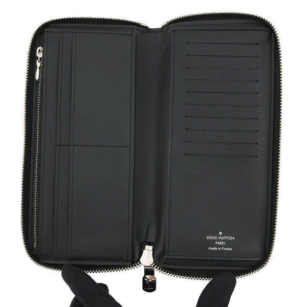 ルイヴィトン 長財布 ダミエ・グラフィット ジッピーウォレット・ヴェルティカル N63095 メンズ 黒