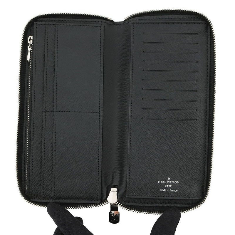 ルイヴィトン 長財布 ダミエ・グラフィット ジッピーウォレット・ヴェルティカル N63095 メンズ 黒