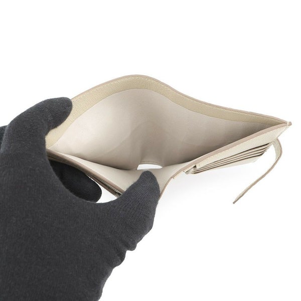 エルメス 二つ折り財布 ベアンコンパクト ベトン/シルバー金具 アリゲーターマット K刻印 財布