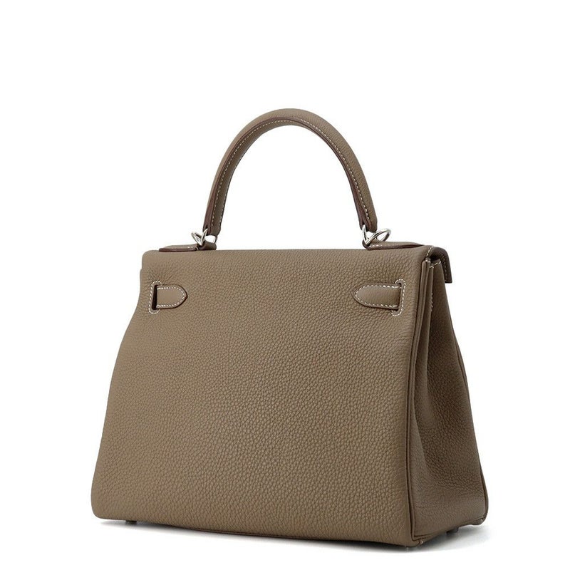 エルメス ハンドバッグ ケリー28 内縫い エトゥープ/シルバー金具 トゴ Y刻印 ２wayショルダー