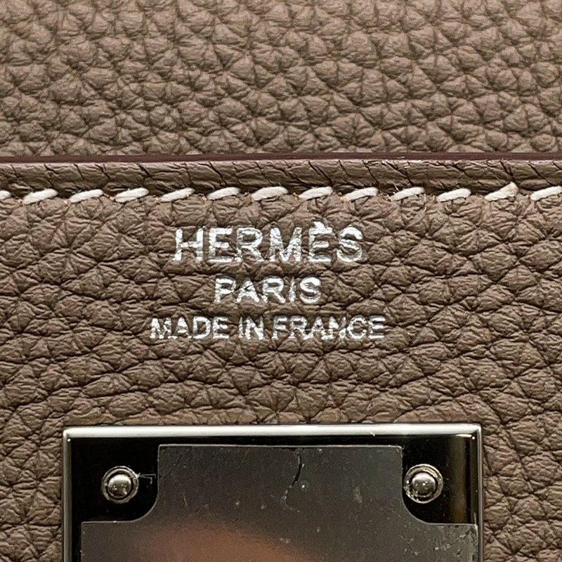 エルメス ハンドバッグ ケリー28 内縫い エトゥープ/シルバー金具 トゴ Y刻印 ２wayショルダー