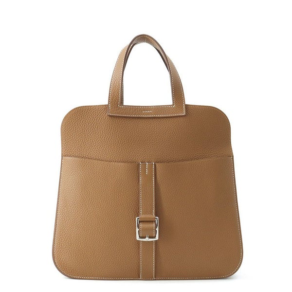 エルメス ハンドバッグ アルザン31 ゴールド/シルバー金具 トリヨンクレマンス C刻印 ２wayショルダー