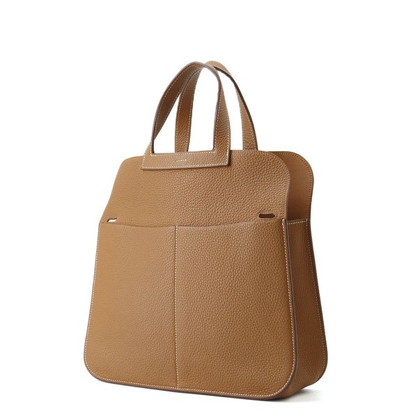 エルメス ハンドバッグ アルザン31 ゴールド/シルバー金具 トリヨンクレマンス C刻印 ２wayショルダー