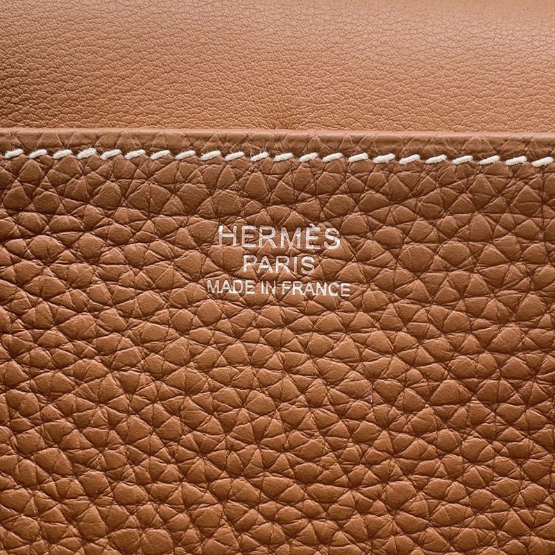 エルメス ハンドバッグ アルザン31 ゴールド/シルバー金具 トリヨンクレマンス C刻印 ２wayショルダー