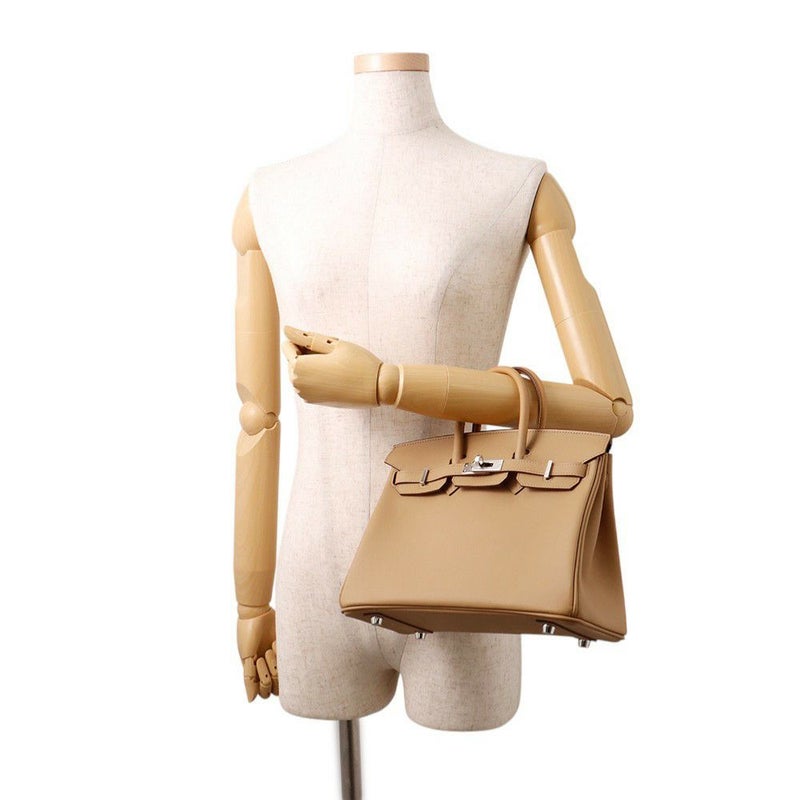 エルメス バーキン25 ビスキュイ/シルバー金具 スイフト K刻印 HERMES Birkin ハンドバッグ