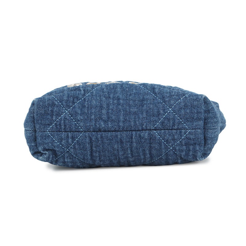 シャネル ハンドバッグ CHANEL 22 ミニ ココマーク デニム コットン AS3980 CHANEL 2wayショルダーバッグ