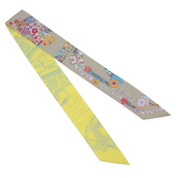 エルメス ツイリー ブリッド・ドゥ・ガラ・アン・フルール&アイライナー Brides de Gala en fleurs HERMES シルク 2025年春夏