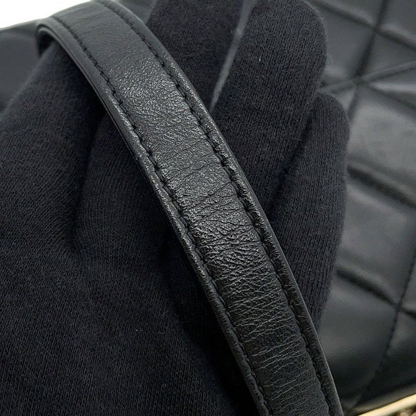 シャネル ハンドバッグ ココマーク マトラッセ トレンディCC ラムスキン A92236 CHANEL 2way チェーンショルダー 黒