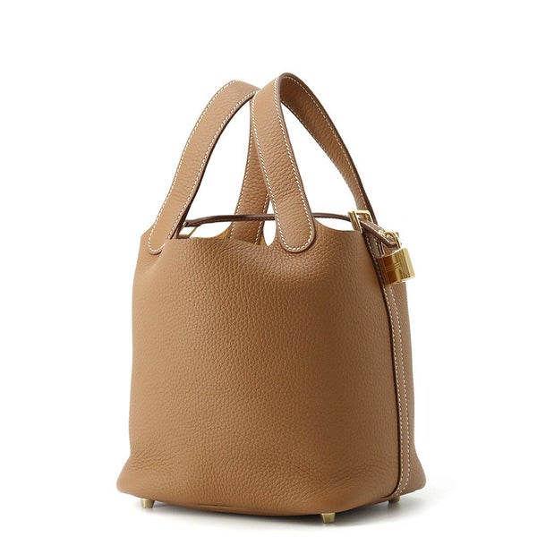 エルメス ハンドバッグ ピコタンロックPM ゴールド//ゴールド金具 トリヨンクレマンス K刻印