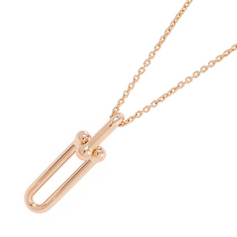 ティファニー ネックレス ハードウェア 細長 リンク ペンダント K18PGピンクゴールド 63982253 Tiffany&Co. ジュエリー