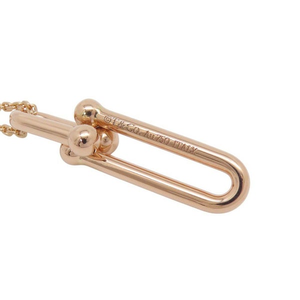 ティファニー ネックレス ハードウェア 細長 リンク ペンダント K18PGピンクゴールド 63982253 Tiffany&Co. ジュエリー