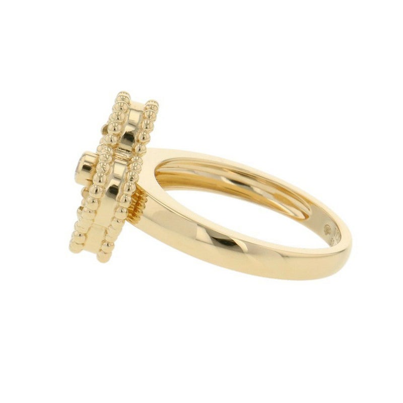 ヴァンクリーフ＆アーペル リング ヴィンテージ アルハンブラ リング オニキス/ダイヤ 1P 0.05ct K18YG サイズ53 VCARA41000 指輪