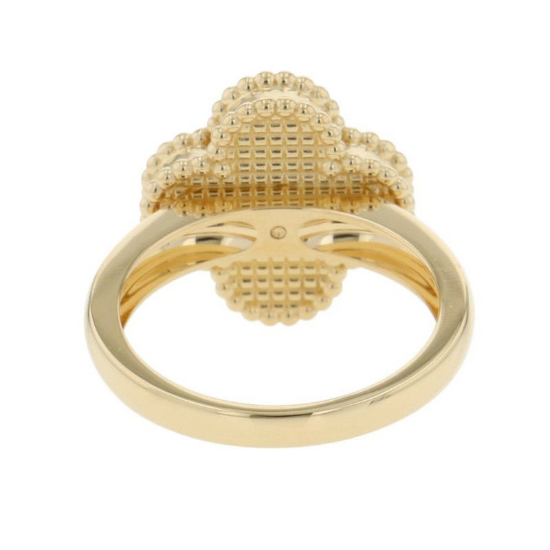 ヴァンクリーフ＆アーペル リング ヴィンテージ アルハンブラ リング オニキス/ダイヤ 1P 0.05ct K18YG サイズ53 VCARA41000 指輪