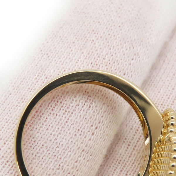 ヴァンクリーフ＆アーペル リング ヴィンテージ アルハンブラ リング オニキス/ダイヤ 1P 0.05ct K18YG サイズ53 VCARA41000 指輪