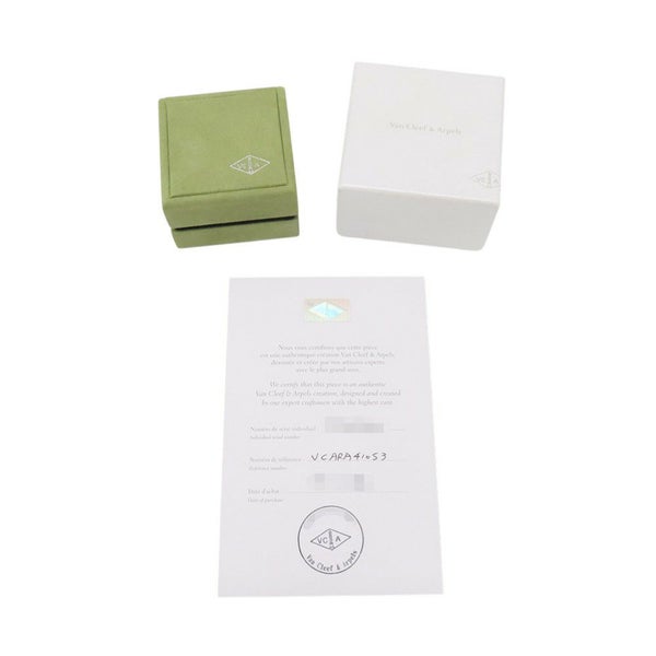 ヴァンクリーフ＆アーペル リング ヴィンテージ アルハンブラ リング オニキス/ダイヤ 1P 0.05ct K18YG サイズ53 VCARA41000 指輪