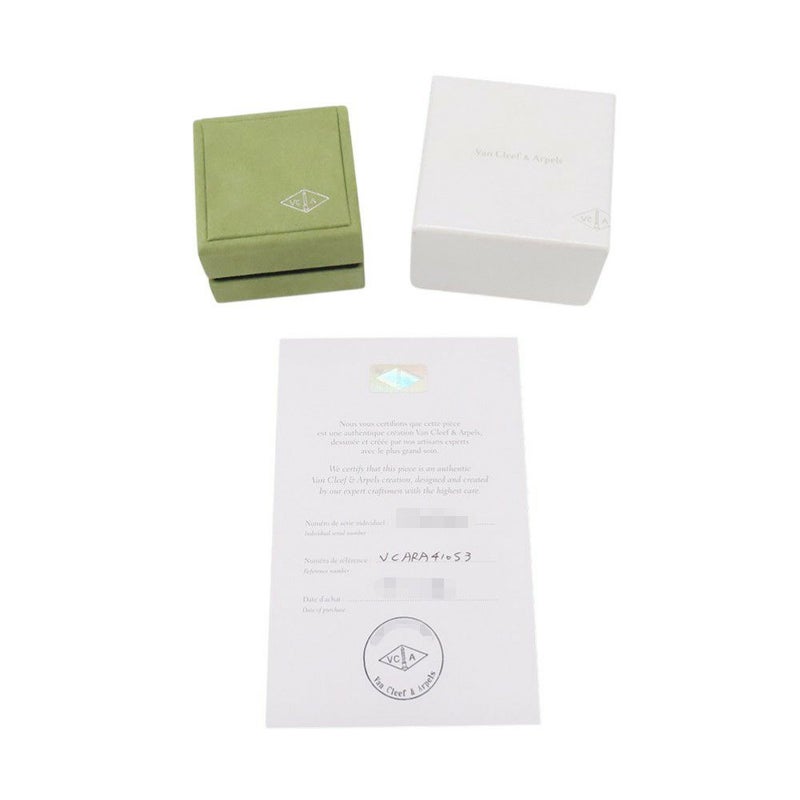 ヴァンクリーフ＆アーペル リング ヴィンテージ アルハンブラ リング オニキス/ダイヤ 1P 0.05ct K18YG サイズ53 VCARA41000 指輪