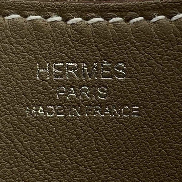 エルメス ハンドバッグ インザループ 18 エトゥープ/シルバー金具 トリヨンクレマンス B刻印