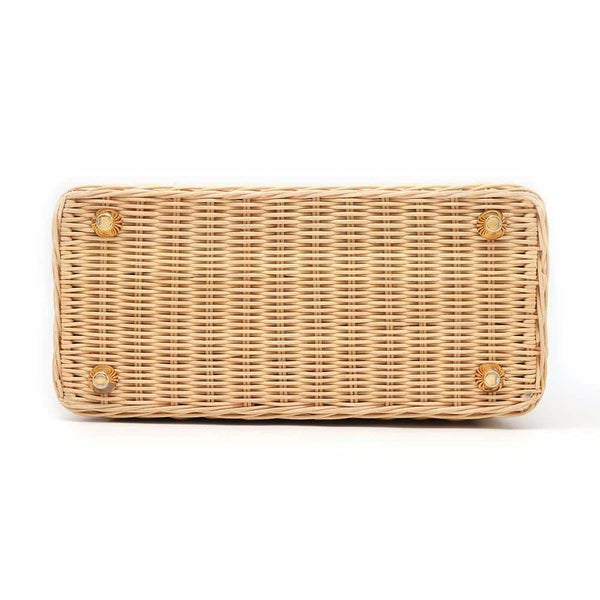 プラダ ハンドバッグ ウィンカー カナパ かごバッグ ストロー 1BG835 PRADA ショルダーバッグ 黒