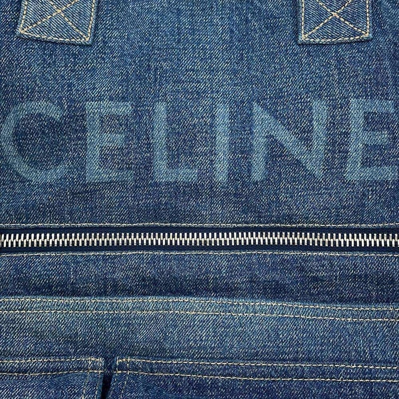 セリーヌ トートバッグ ロゴ デニム 116072GD2.07DU CELINE ショルダーバッグ