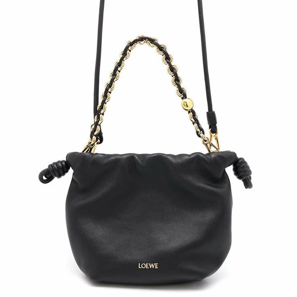 ロエベ ハンドバッグ フラメンコ パース ミニ レザー A914CBPX03 LOEWE 2wayショルダーバッグ 黒