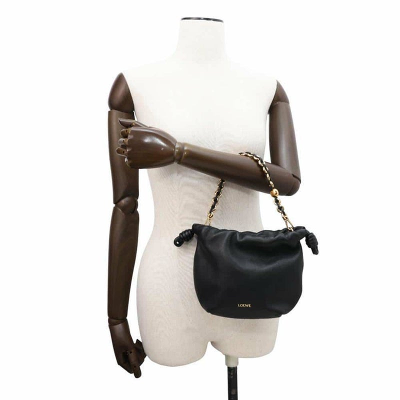 ロエベ ハンドバッグ フラメンコ パース ミニ レザー A914CBPX03 LOEWE 2wayショルダーバッグ 黒